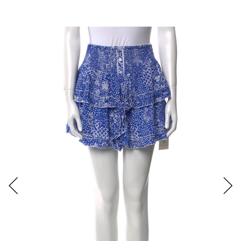 Poupette St. Barth “Camila” Smocked Skirt